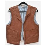 Classic Old West Styles Leather Vest Size M