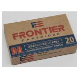 (20rds) Frontier 223 Rem 55 gr FMJ Ammo