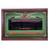 Decorative Pool and Billiards Mirror Sign