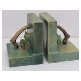 Roseville Bushberry Bookends Green 1941 #9