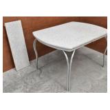 Mid Century Rectangular Chrome Leg Dining Table