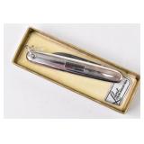 Lunt Sterling Rhodium Finish Pocket Knife 2.5' L