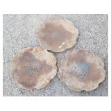 (3) Rustic Farm Cultivating Discs