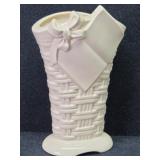 Ceramic Basket Weave & Book Vase