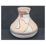 Signed CHINO '74 Native American Pottery (damage)