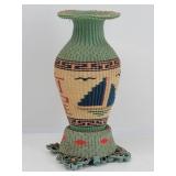 Chinese Scoubidou Hand Woven Vase