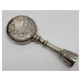 Gorham Antique Sterling Silver Baby Rattle 25.3g