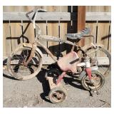 Rustic Vintage Kids Bike / Bicycle & A Tricycle