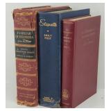 (3) Books: Emily Post, Bartlett's, Psychology