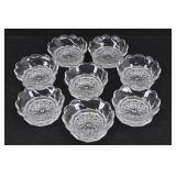 Antique STEIMER Glass TEXAS STAR SWIRL Berry Bowls