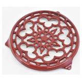 Cousances Le Creuset Red Vintage Cast Iron Trivet