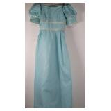 1970's Puffed Sleaves Hand Stiched Powder Blue