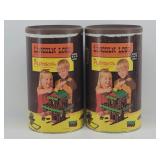 (2) Playskool Lincoln Logs