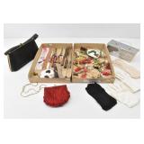 Vintage Ladies Accessories:1950's Chrome Basket