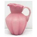 Fenton Pink Satin 5' Cream Pitcher