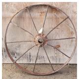 32' Round  Iron Wagon Wheel .