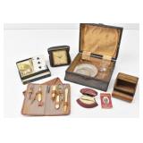 Phinney Walker Uranium Desk Clock, Playing Cards