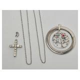 Sterling Silver Necklaces, Cross & Pendant