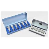 Colonial Pewter Glasses & Old Newbury Napkin Rings