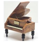 REUGE Burl Wood Piano Swiss Music Box