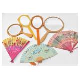 Art Deco Celluloid Hand Held Vanity Mirrors +