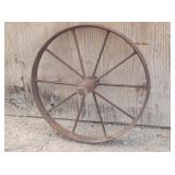 Rustic Steel Spoked Wheel 24'