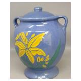 Roseville Blue Pottery Cookie Jar from the 'Zephyr