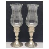 Towle Weighted Sterling Hurricane Candlesticks