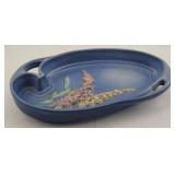 Roseville Blue 1942 Foxglove Tray 420-10