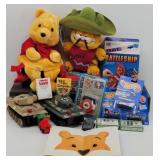 Toy Lot: Winnie The Pooh Backpack, Garfield Plush