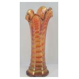 Imperial Marigold Carnival Ripple Wing Vase 7'
