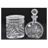 Lausizter Decanter & Waterford Crystal Dish