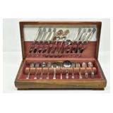 54pc WM Rogers & Son APRIL Flatware Service for 8