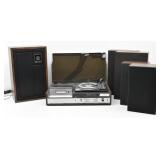 ZENITH Record Stereo System w/ 5 Speakers