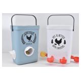 Chicken Feeder & Water Buckets Farm Fresh...