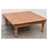 Huge Wood Square Coffee Table