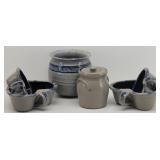 Gray & Blue Stoneware Pottery: 1994 & 