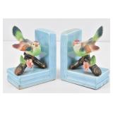 Vintage Ceramic Bird Bookends Made in Japan