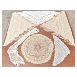 Crocheted & Lace Vintage Textiles, Shawls, ...