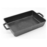 Artisanal Rectangular Cast Iron Baking Dish