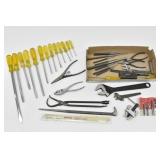 Screwdriver Set, Crescent Wrench, Pliers & Punches