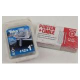 Porter Cable 18 ga Brad Nails & Teks #12 1"