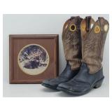 Old West 12D Boots, Winter Stag by Bob Travers
