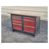 8 Drawer Work Bench Tool Cabinet w/ Contents