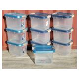 (10) Rubbermaid Roughneck 19 QT Totes w/ Lids