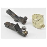 Two 2" Drop Hitch Ball Mount & Safety Cover