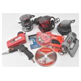 Lot of Power Tools: Sanders, Spiral Saw, ...
