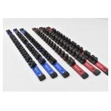 (6) Olsa Tools Socket Organizer Rails