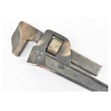 24 L 4 1/4"  Cap. Aluminum Straight Pipe Wrench