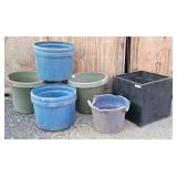(6) Large Planters & Tubs
